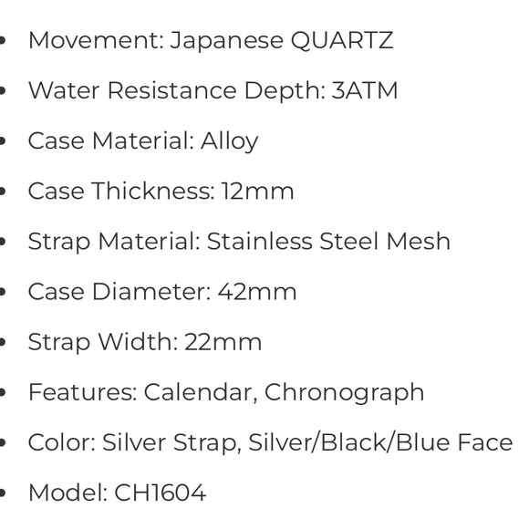 Cheeta men’s watch - Picture 3 of 5